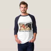 Red onze wilde paarden t-shirt (Voorkant volledig)