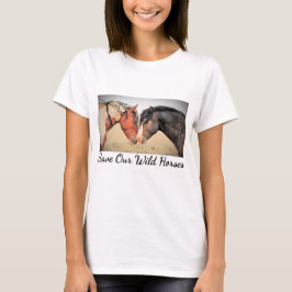 Red onze wilde paarden t-shirt