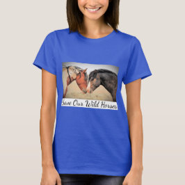 Red onze wilde paarden T-shirt