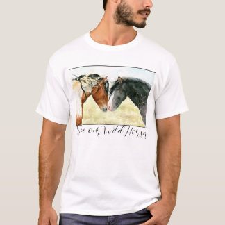 Red onze wilde paarden t-shirt