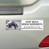 Red onze wilde paarden Washakie Bumpersticker (Op auto)