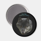 RED ONZE WILDERNIS BURGERS! Wild Wolf Magnet (Voorkant / Achterkant)