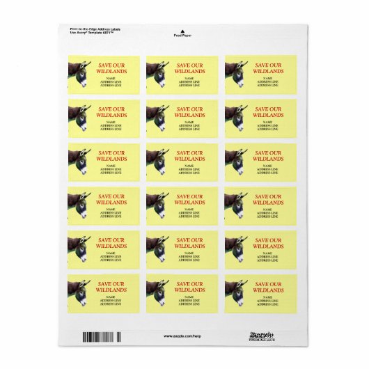 Red onze Wildlands 1 - Amerikaanse zuidwestelijke  Etiket (Full Sheet)