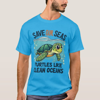 Red onze Zeeen - Schildpadden zoals Clean Oceans T-shirt