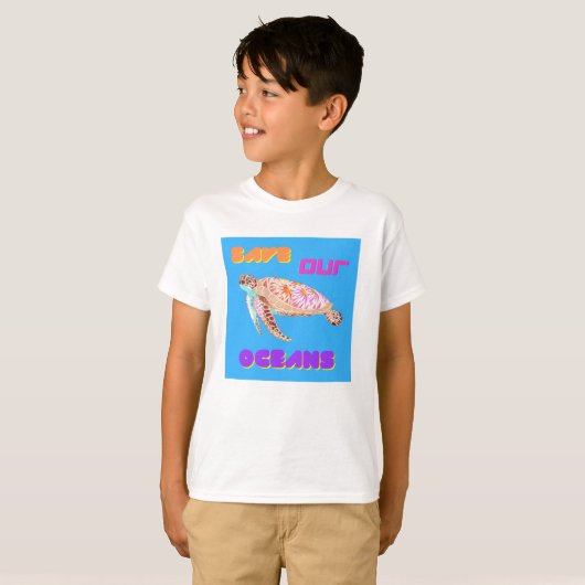 Red onze zeeschildpad t-shirt (Voorkant volledig)
