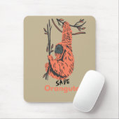 Red orang-oetan muismat (Met muis)