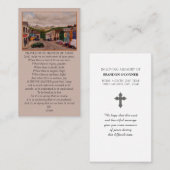 Red Orange Green Blue Ireland Prayer Card Visitekaartje (Voorkant / Achterkant)