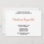 Red Orange Green Blue Yellow River Birthday  Kaart (Achterkant)