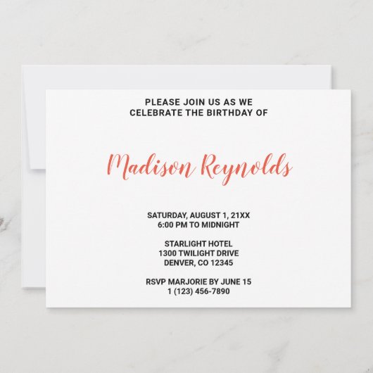 Red Orange Green Blue Yellow River Birthday  Kaart (Achterkant)