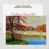 Red Orange Green Blue Yellow River Birthday  Kaart (Voorkant / Achterkant)