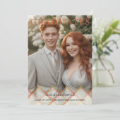 Red Orange Overlay Transparency Shapes Photo Grads Kaart (Staand voorkant)