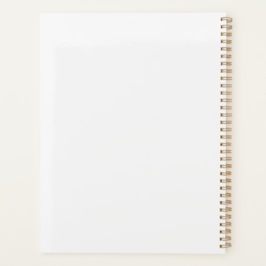 Red Orange Poppy Personalised 2026 Planner (Achterkant)