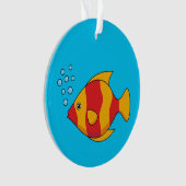 Red Orange Tropical Fish Ornament (voorkant)