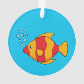 Red Orange Tropical Fish Ornament (achterkant)