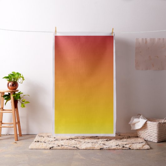 Red Orange Yellow Gradient Fabric Stof (Voorbeeld)