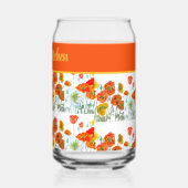 Red Orange Yellow Poppy Flowers Poppies Flower Blikvorm Glas (Links)