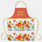 Red Orange Yellow Poppy Flowers Poppies Flower Schort (Voorkant)