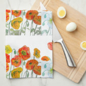 Red Orange Yellow Poppy Flowers Poppies Flower Theedoek (Quarter Fold)