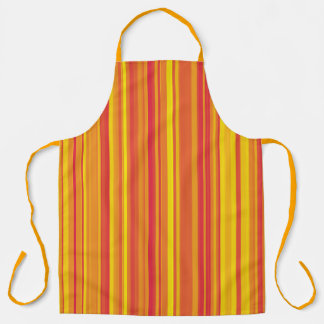 Red Orange Yellow Stripes Seamless Pattern Schort