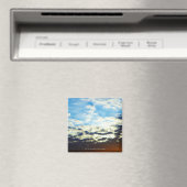 Red Oranje Blue Sunset met wolken Magneet (Insitu (Vaatwasser))