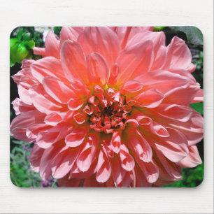Red Oranje Dhalia Flower Mousepad Muismat