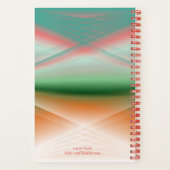 Red Oranje en Green Abstract Art Notitieboek (Achterkant)