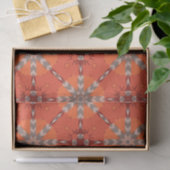 Red Oranje Etnische Bohemische Folk Kunstpatroon Tissuepapier (Geschenk)