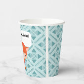 Red Oranje Fox Personal Paper Party Cup Papieren Bekers (Links)