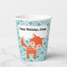 Red Oranje Fox Personal Paper Party Cup