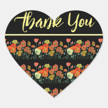 Red Oranje gele papaver Art Dank u