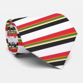 Red Oranje Green Gold en zwart Stropdas (Opgerold)