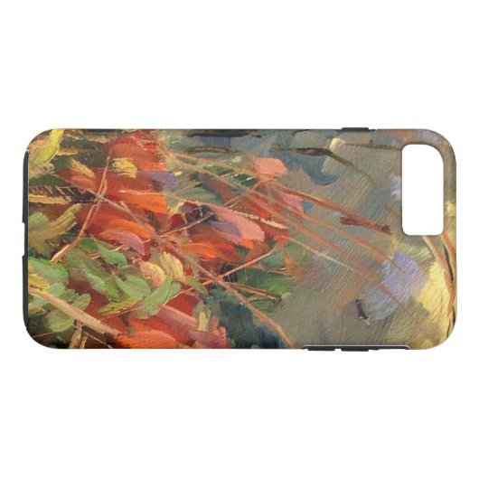 Red Oranje Natuur Art Case-Mate iPhone Case (Achterkant (Horizontaal))