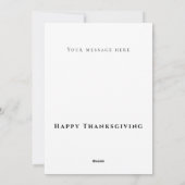 Red Oranje Natuur Art Holiday Kaart (Achterkant)