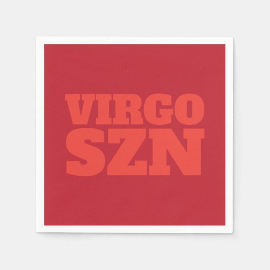 Red Oranje OMG Het is Virgo SZN Cool Servet (Voorkant)