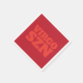 Red Oranje OMG Het is Virgo SZN Cool Servet (Hoek)