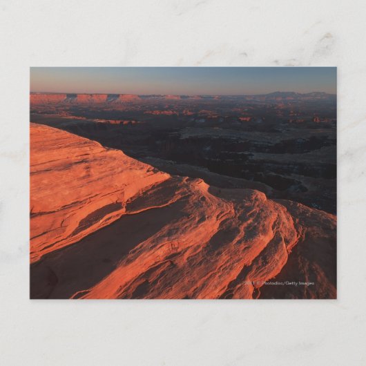 Red Oranje Rock side in Utah Briefkaart (Voorkant)