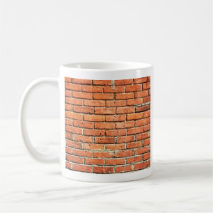 Red Oranje Small Brick Wall Koffiemok