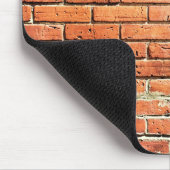 Red Oranje Small Brick Wall Muismat (Hoek)