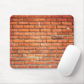 Red Oranje Small Brick Wall Muismat (Met muis)