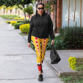 Red Oranje Tiki Leggings