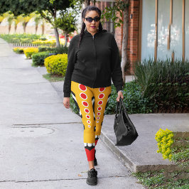 Red Oranje Tiki Leggings