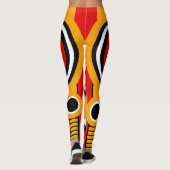Red Oranje Tiki Leggings (Achterkant)