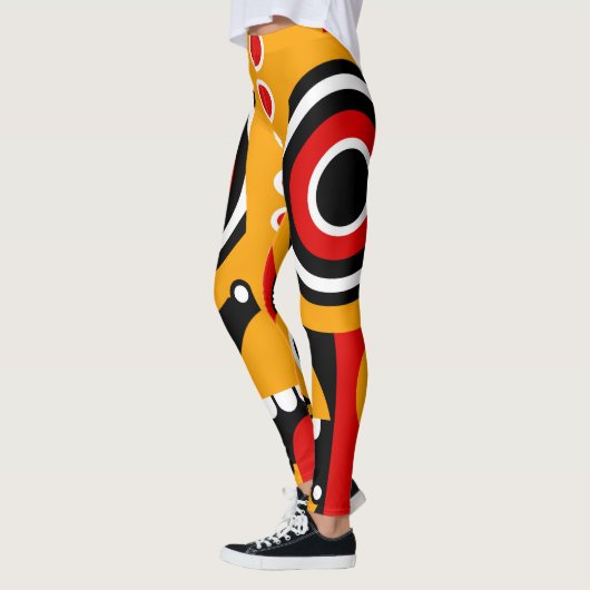 Red Oranje Tiki Leggings (Links)