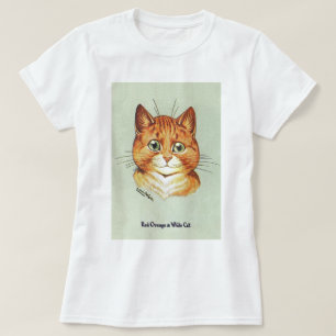 Red Oranje & White Cat, Louis Wain T-shirt