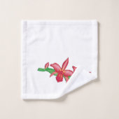 Red Orchid Bad Handdoek (Wasdoekje)