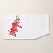 Red Orchid Bad Handdoek (Handdoek)