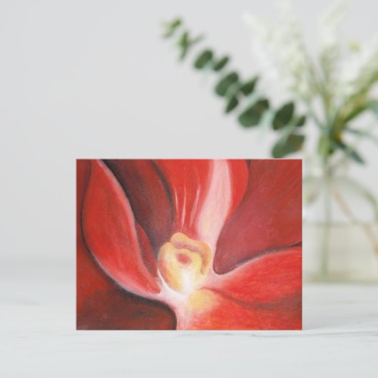 Red Orchid Briefkaart (Staand voorkant)