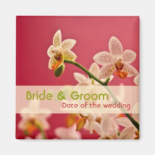 Red Orchid · Save the Date Magnet (Voorkant)