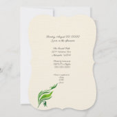 Red Orchid Vrijgezellenfeest Kaart (Achterkant)