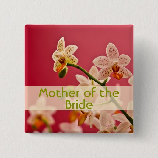 Red Orchid ・ Wedding Button (Voorkant)